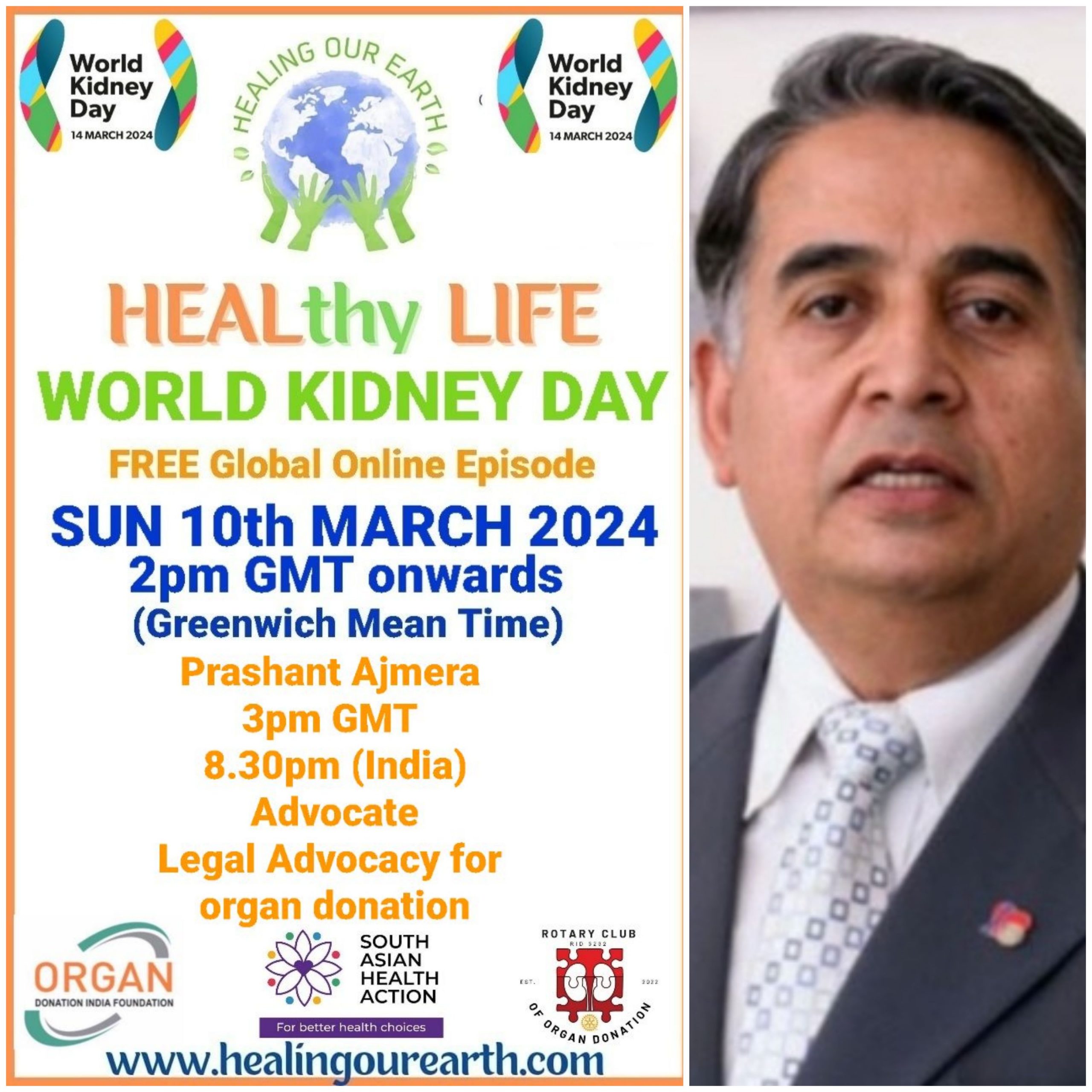 A poster for the world kidney day.