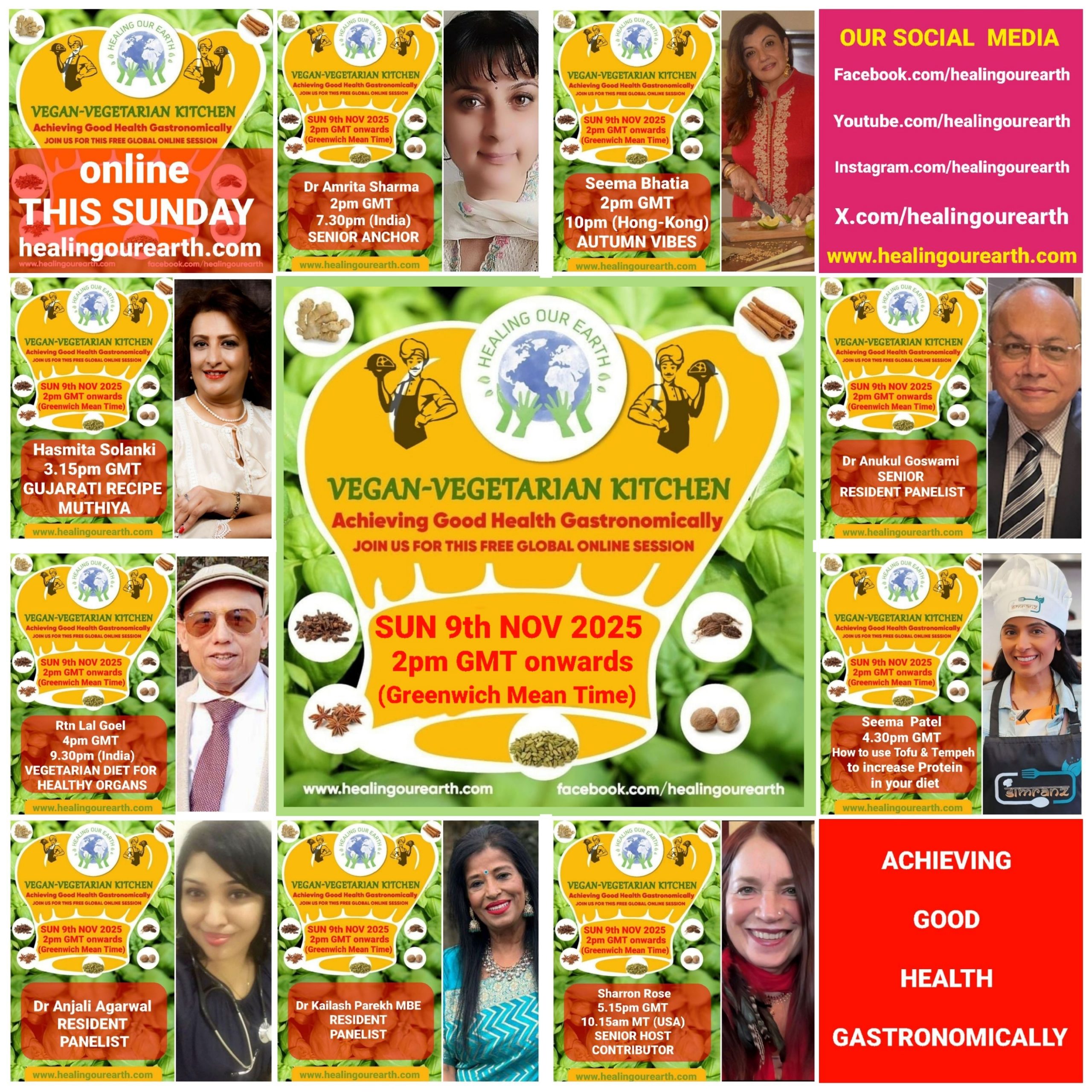 Poster for a vegan-vegetarian online event featuring Dinah Salonga, on Sunday, 23rd March at 2pm GMT. The topic is "Nutrition and Sleep: Diet’s Effect on Sleep." Includes event details, time conversions, logos, and a photo of a person smiling in a casual setting.