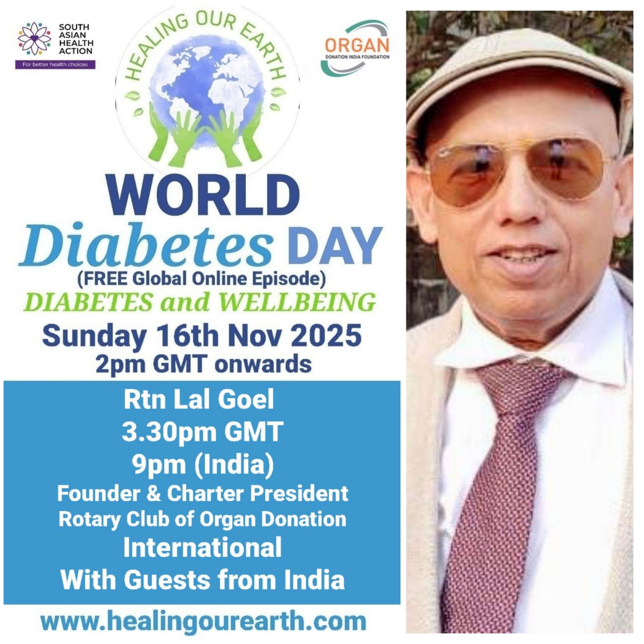 Promotional flyer for KidzNTeenz event by Healing Our Earth featuring Dr. Amrita Sharma. Event details: Sunday, July 14, 2024, at 2 PM BST (6:30 PM India). Features educational, fun content, and is hosted by senior anchor Dr. Amrita Sharma. The flyer includes a photo of Dr. Sharma and event details.