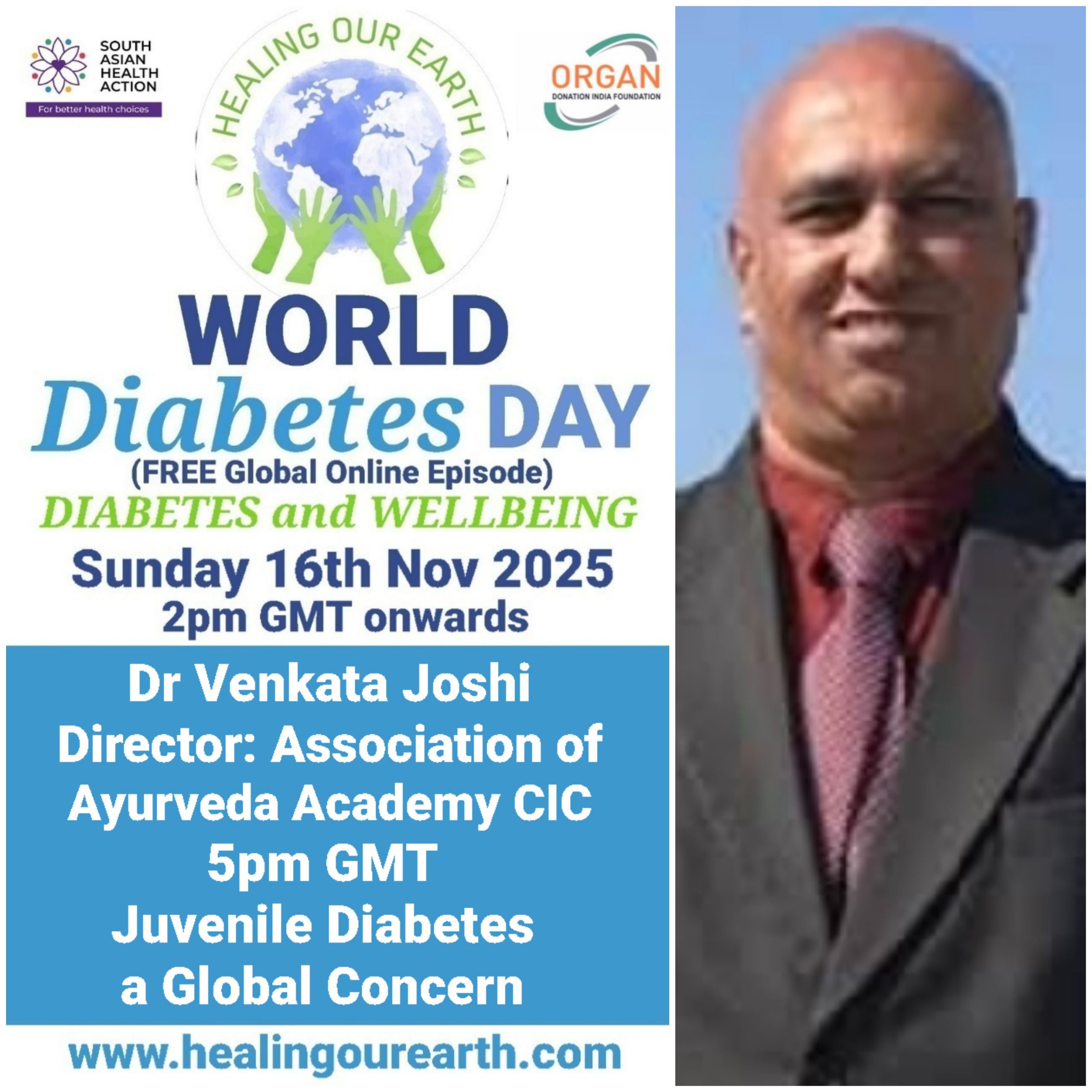 Promotional flyer for KidzNTeenz event by Healing Our Earth featuring Dr. Amrita Sharma. Event details: Sunday, July 14, 2024, at 2 PM BST (6:30 PM India). Features educational, fun content, and is hosted by senior anchor Dr. Amrita Sharma. The flyer includes a photo of Dr. Sharma and event details.