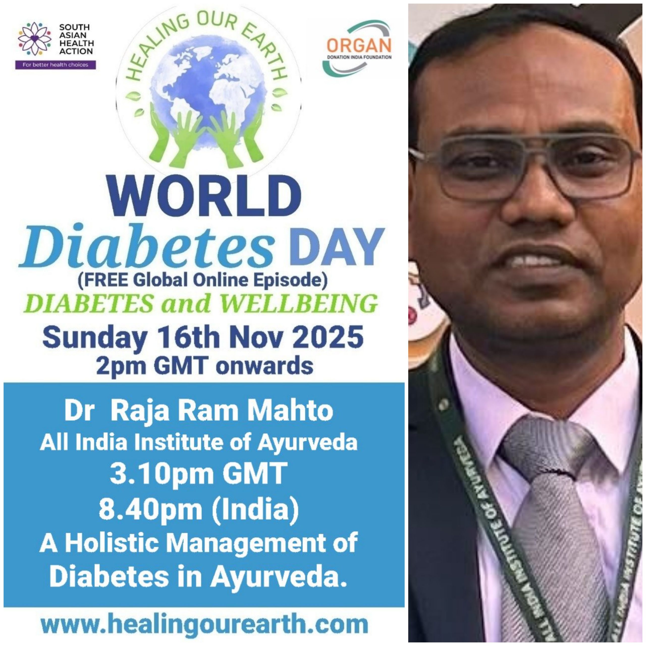 Promotional flyer for KidzNTeenz event by Healing Our Earth featuring Dr. Amrita Sharma. Event details: Sunday, July 14, 2024, at 2 PM BST (6:30 PM India). Features educational, fun content, and is hosted by senior anchor Dr. Amrita Sharma. The flyer includes a photo of Dr. Sharma and event details.