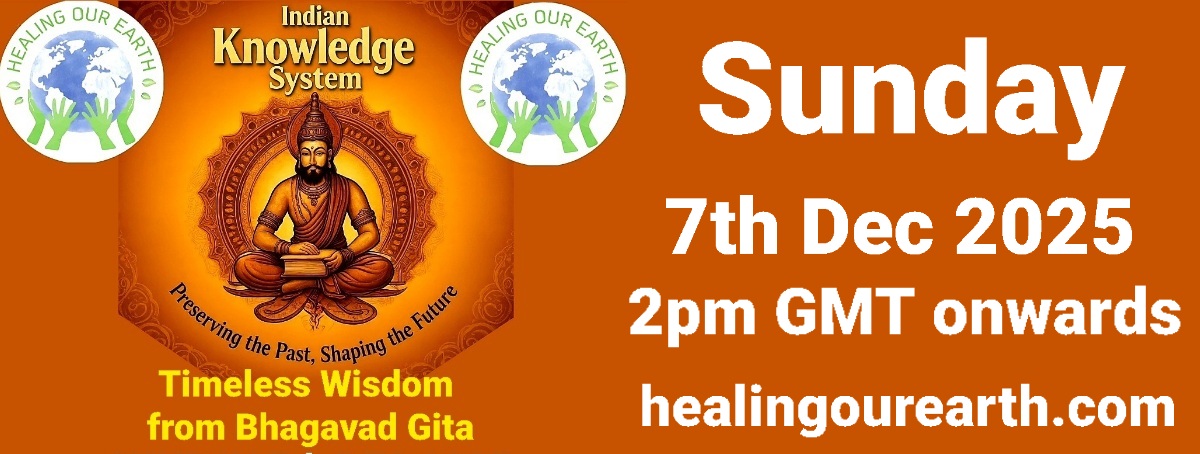 A promotional banner for "Post COP 29: In Solidarity for a Green World," scheduled for Sunday, 24th November 2024, at 2pm GMT. The event is a free global online episode. The banner features a logo with a circle, a globe, and leaves. Website: healingourearth.com.