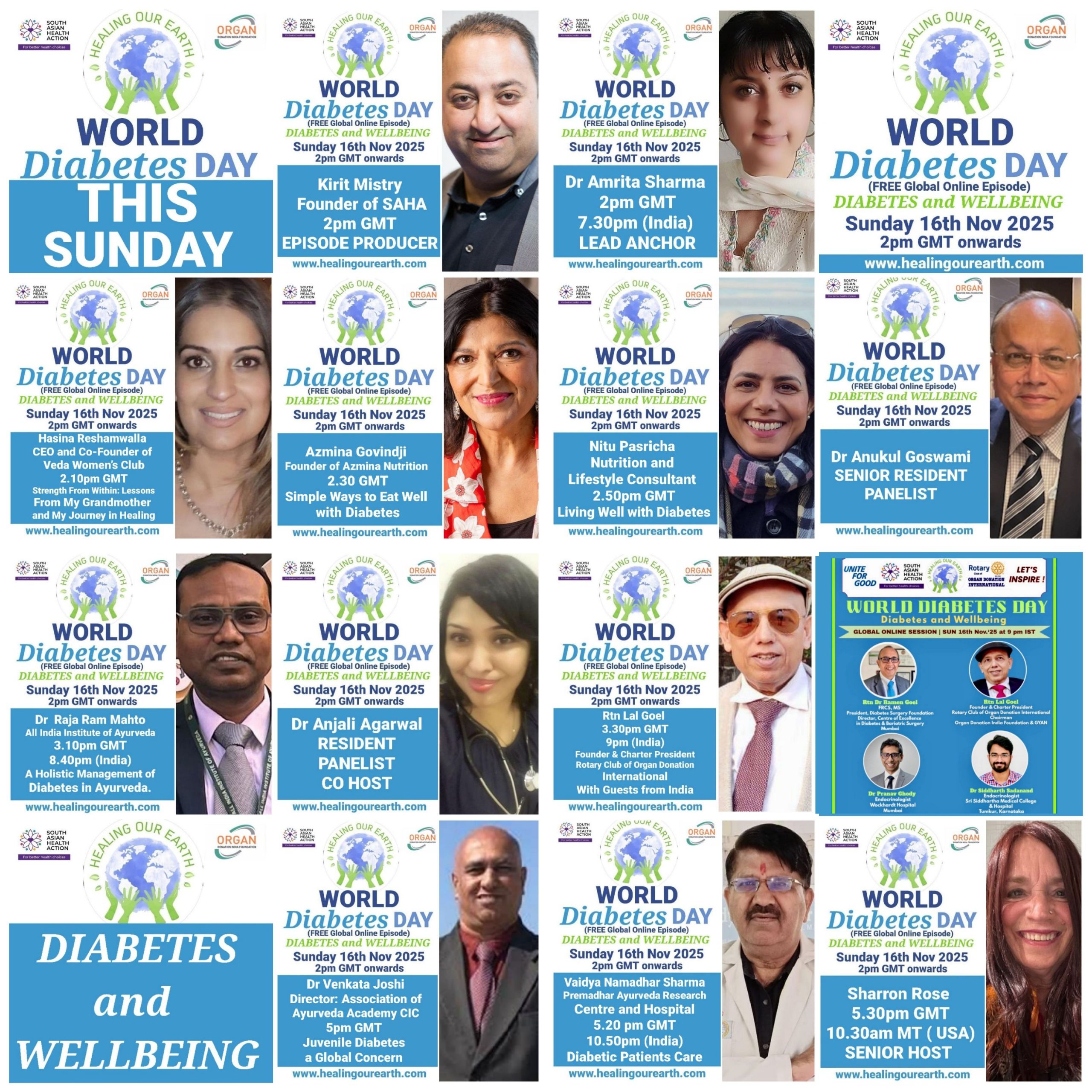 Promotional flyer for KidzNTeenz event by Healing Our Earth featuring Dr. Amrita Sharma. Event details: Sunday, July 14, 2024, at 2 PM BST (6:30 PM India). Features educational, fun content, and is hosted by senior anchor Dr. Amrita Sharma. The flyer includes a photo of Dr. Sharma and event details.