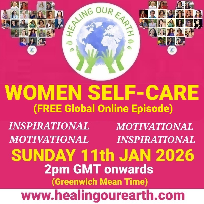 A poster for women's self-care and happy communities.