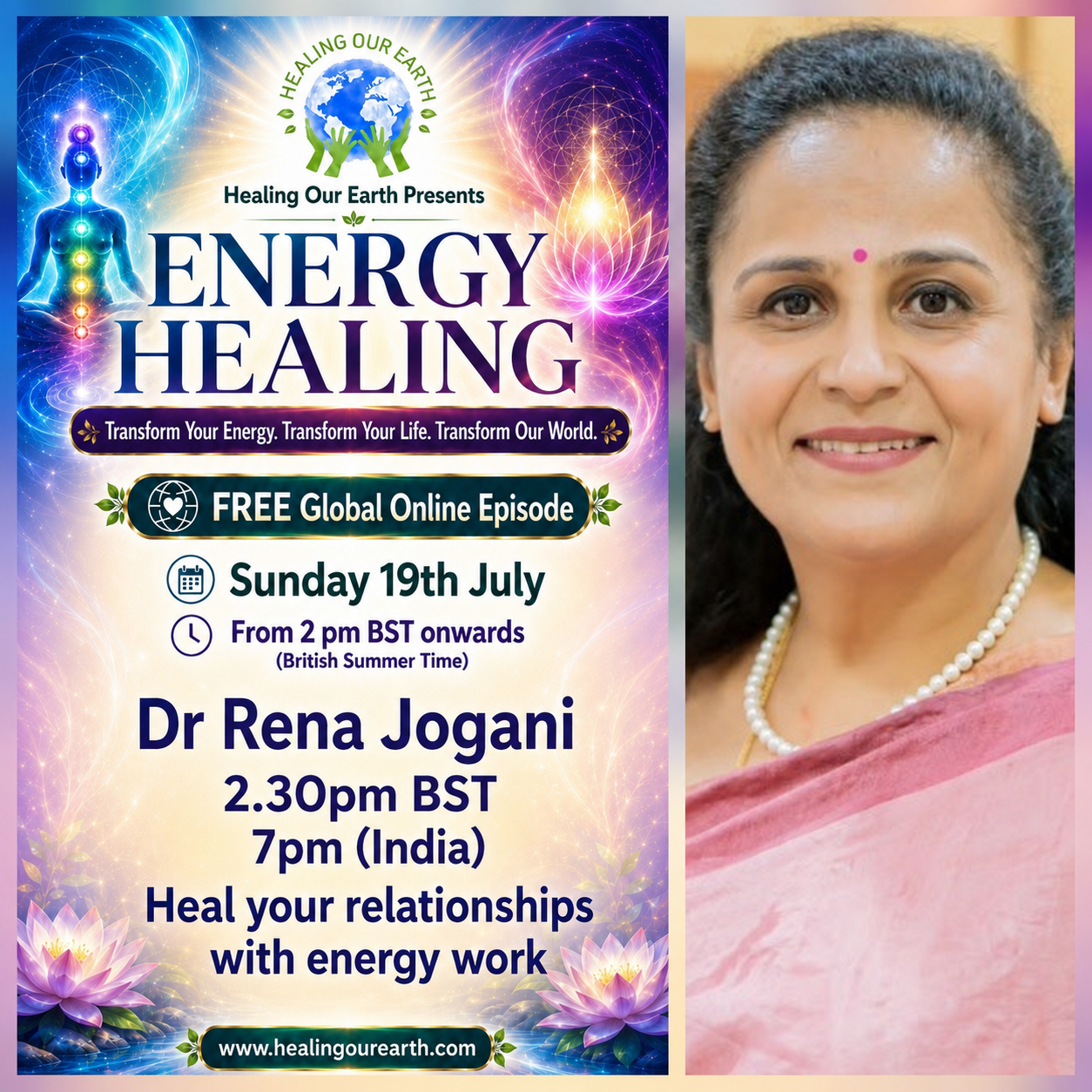 Dr Rena Jogani on healing relationships with energy work.
