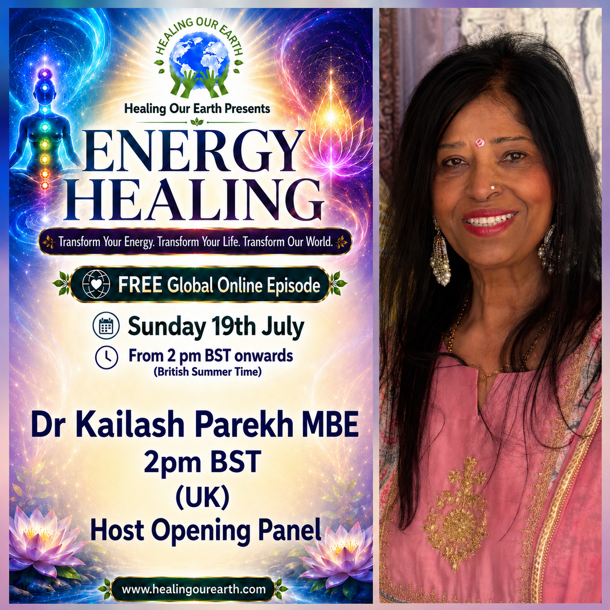 Dr Kailash Parekh MBE, host opening panel.