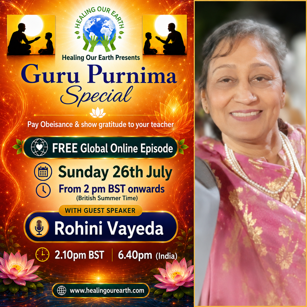 Rohini Vayeda, host opening.