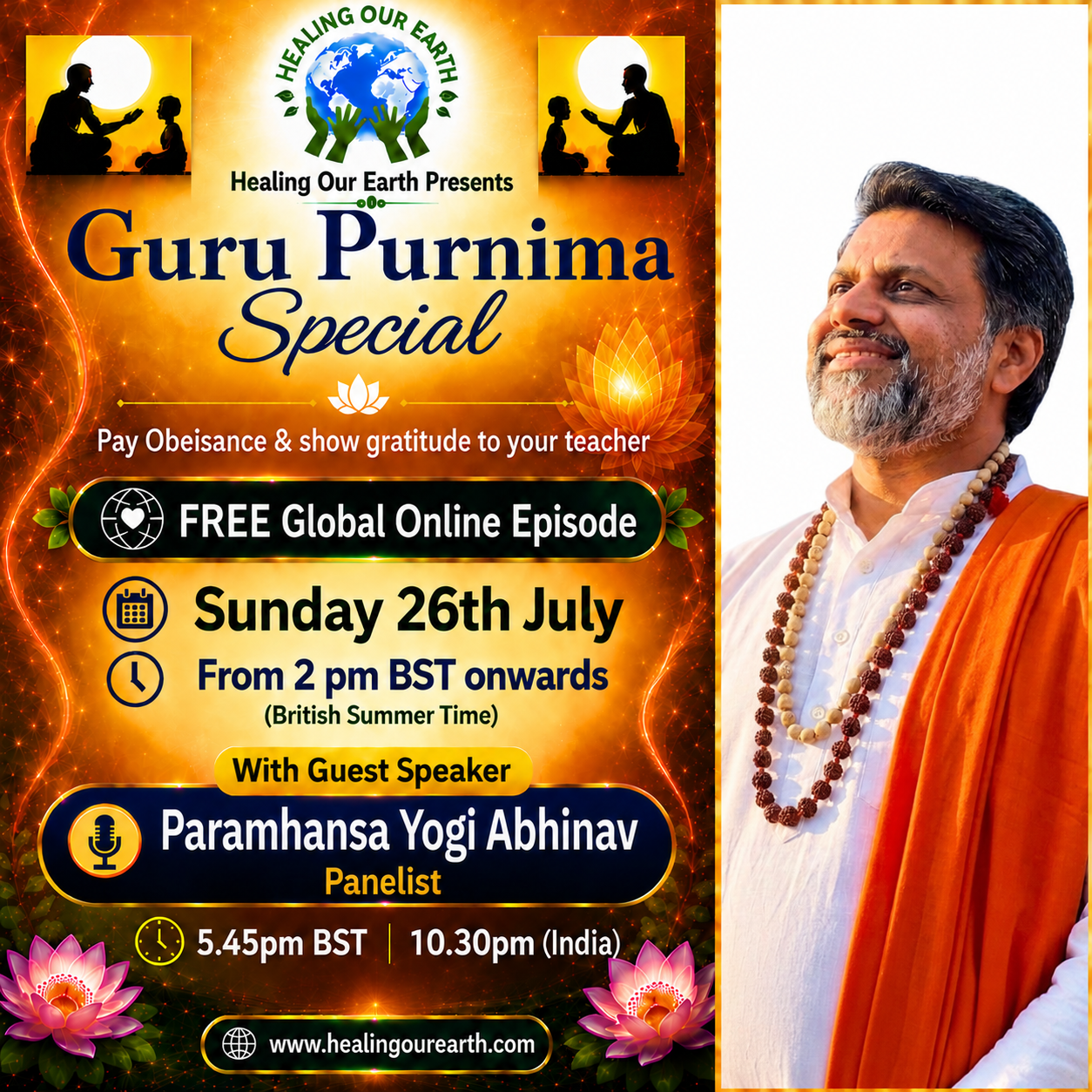 Paramhansa Yogi Abhinav, panelist.