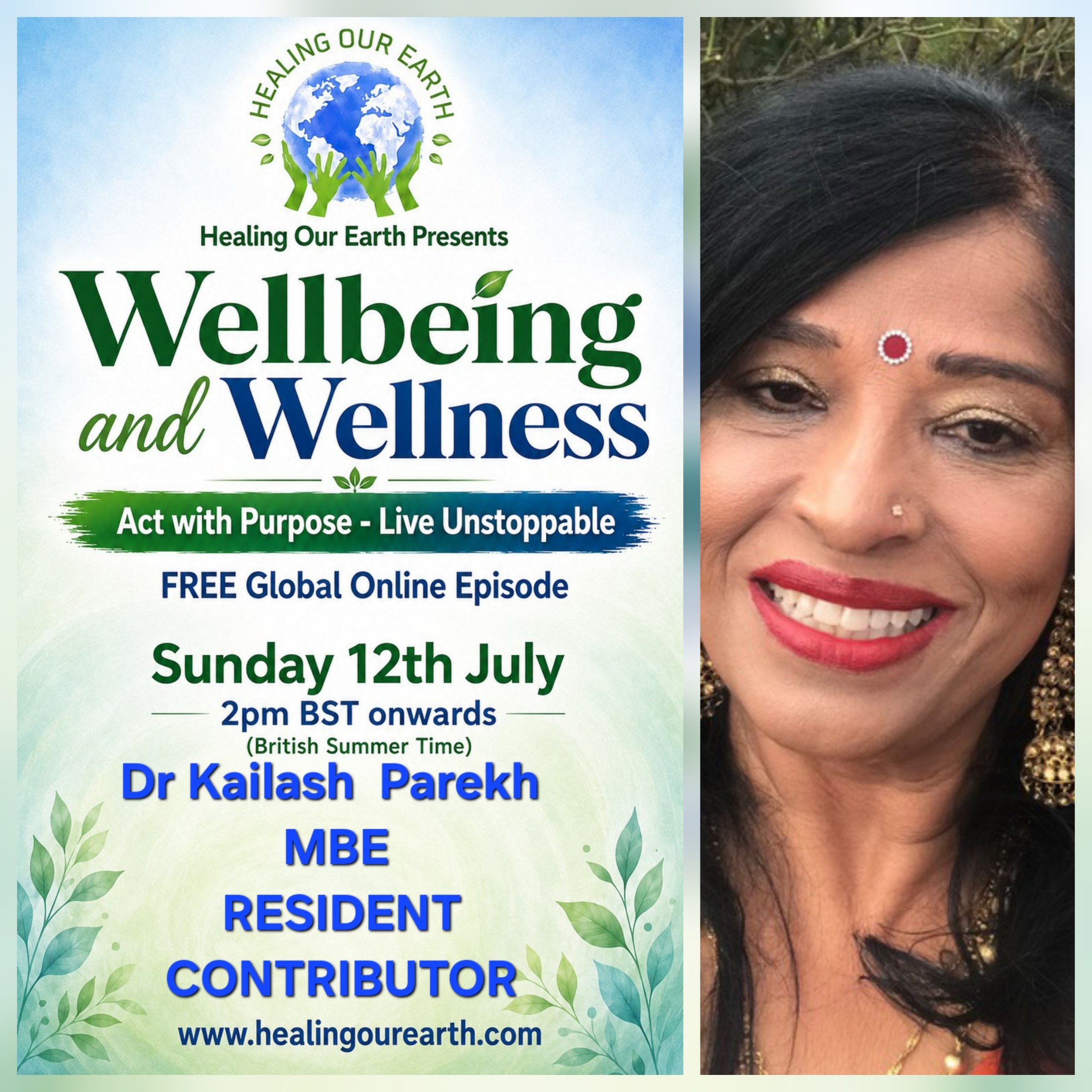 Dr Kailash Parekh MBE, resident contributor.