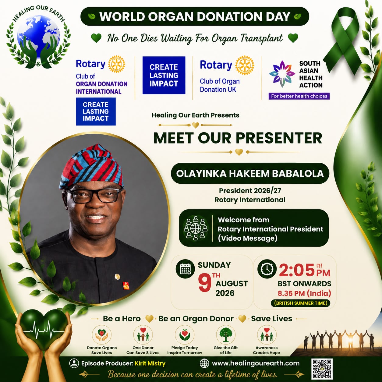 Olayinka Hakeem Babalola, President 2026/27, Rotary International