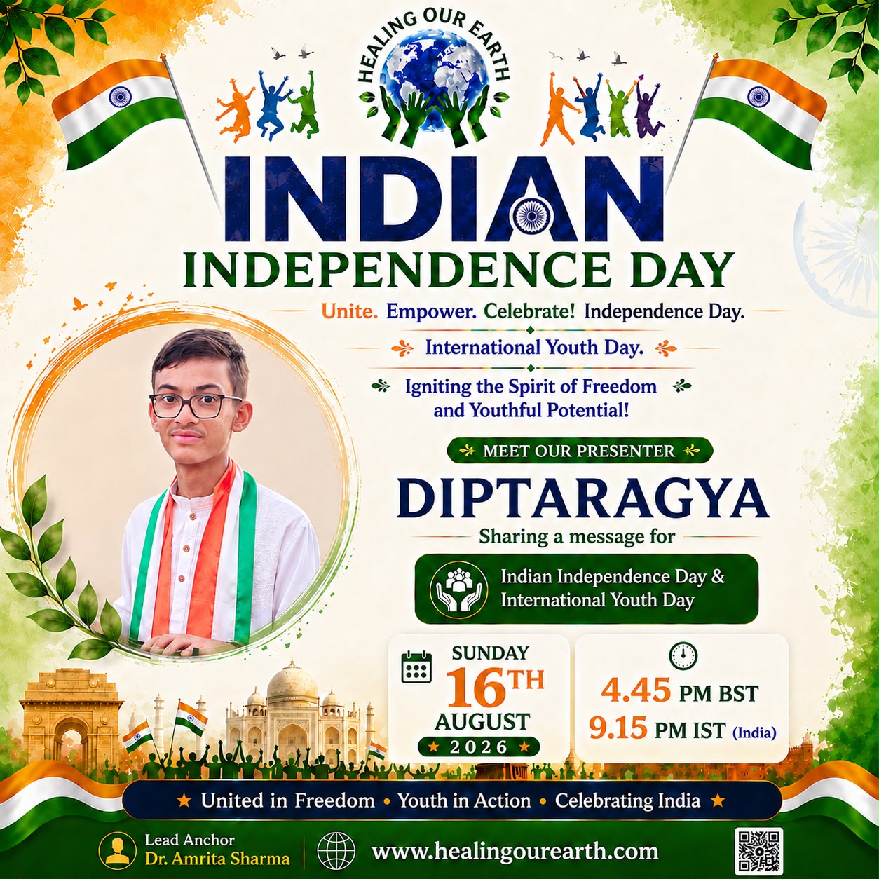 Diptaragya, speaking at Indian Independence Day 2026