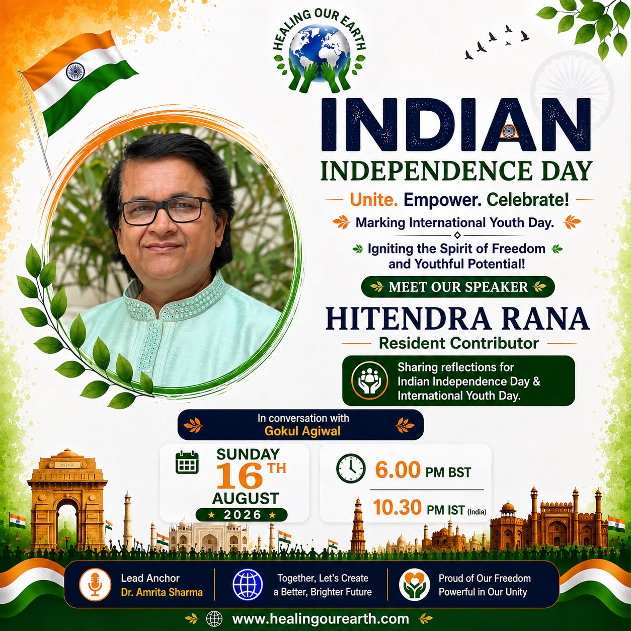 Hitendra Rana, speaking at Indian Independence Day 2026
