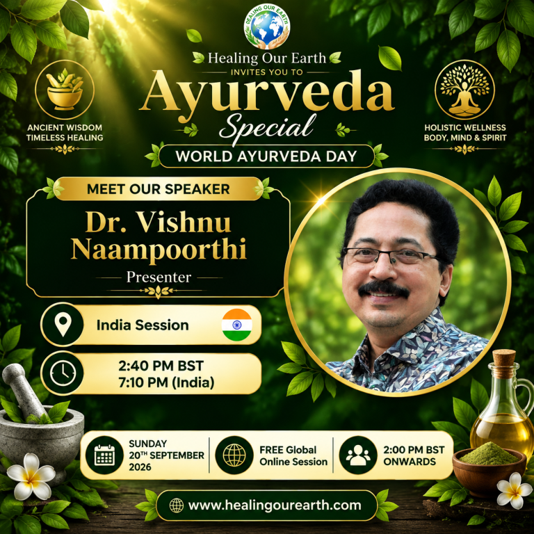 Event flyer for Dr Vishnu Naampoorthi