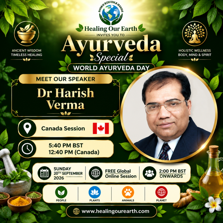Event flyer for Dr Harish Verma