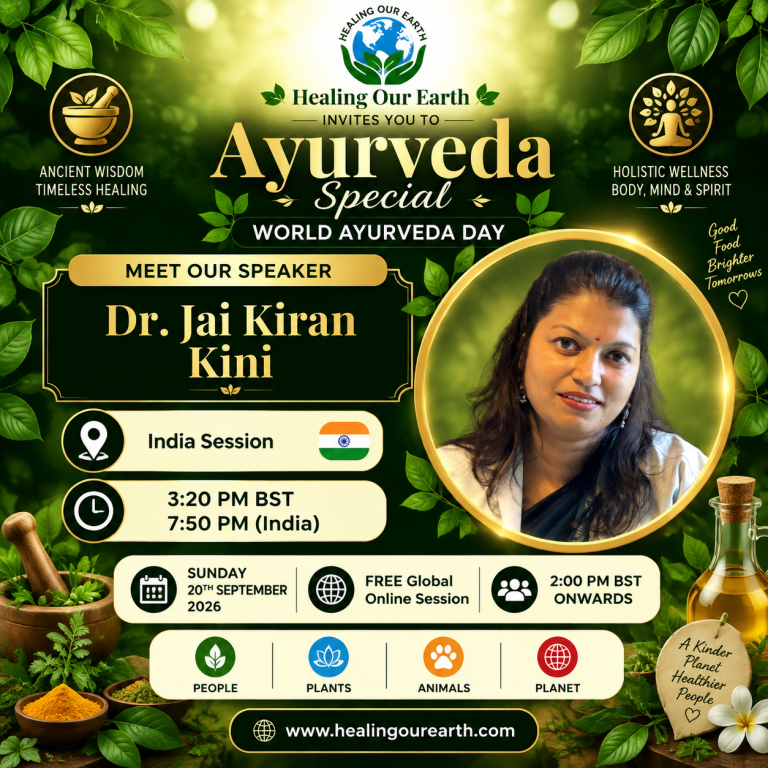 Event flyer for Dr Jai Kiran Kini