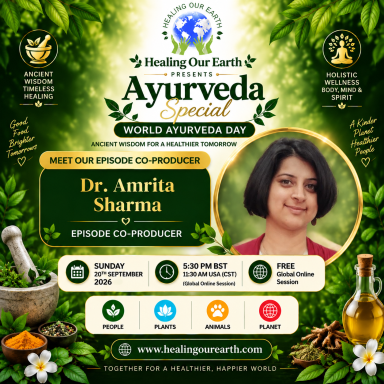 Event flyer for Dr Amrita Sharma