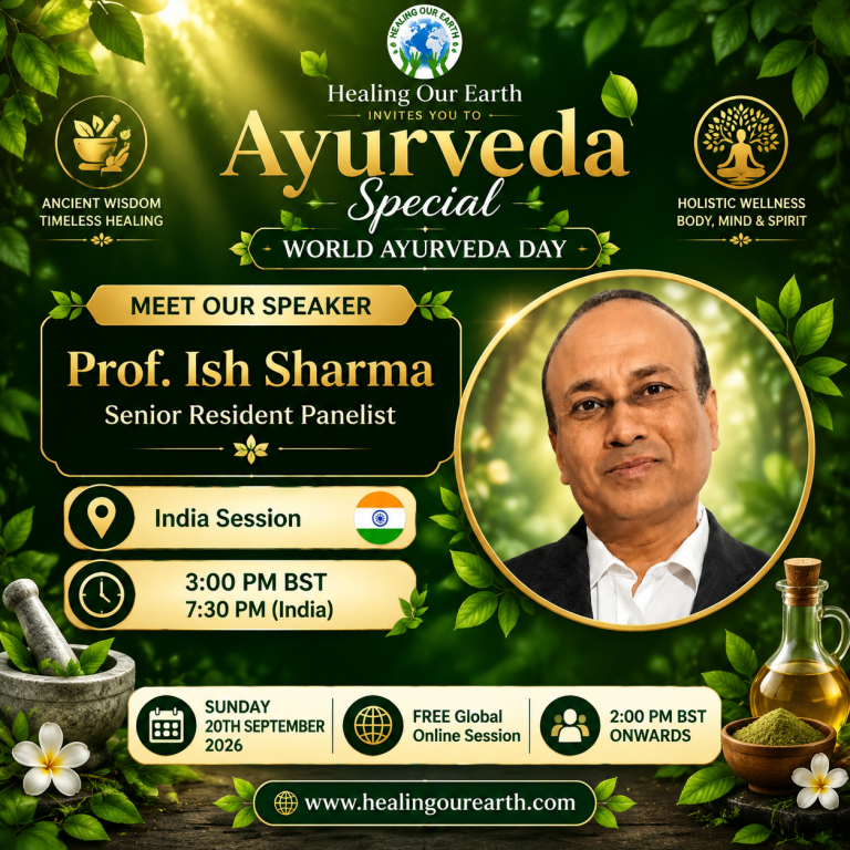 Event flyer for Prof. Ish Sharma