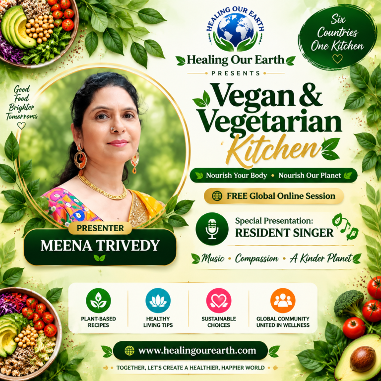 Event flyer for Meena Trivedy