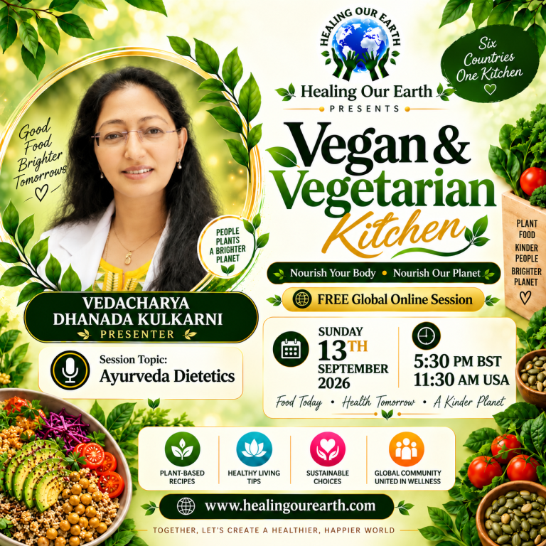 Event flyer for VedAcharya Dhanada Kulkarni
