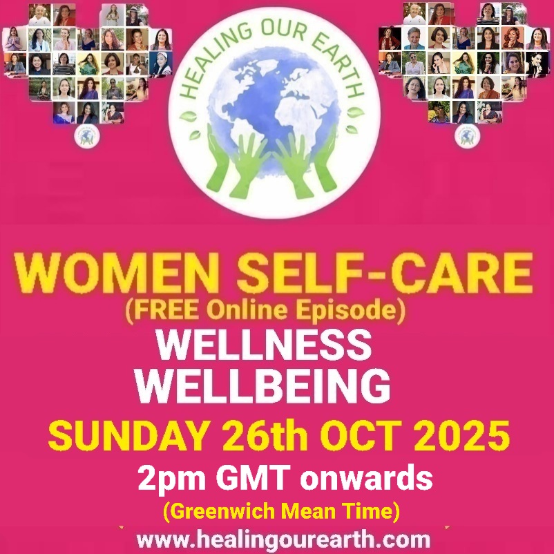 A poster for women's self-care and happy communities.